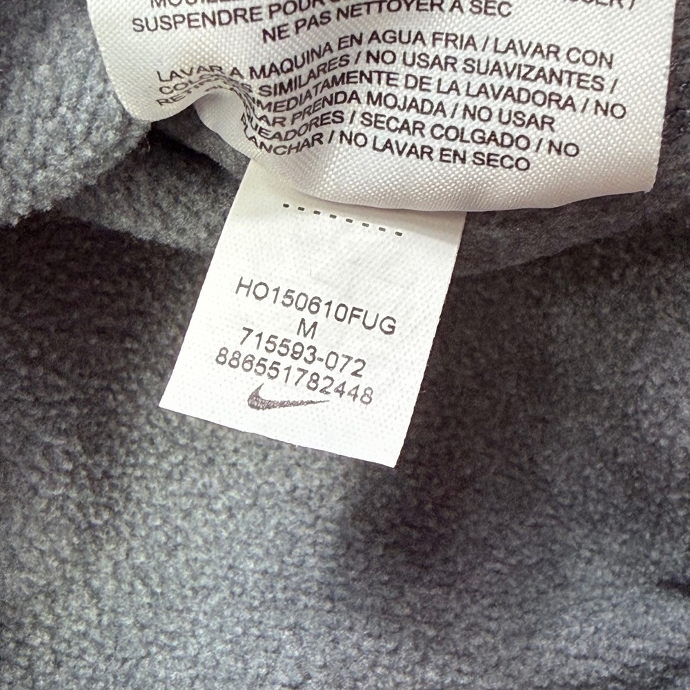 Nike Therma-FIT Hoodie Womens Medium Gray Purple Just Do It Raglan Sweatshirt - Picture 11 of 16